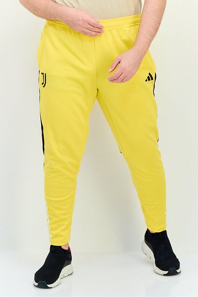 adidas Men Sportswear Fit Juventus Brand Logo Training Training Pants, Yellow