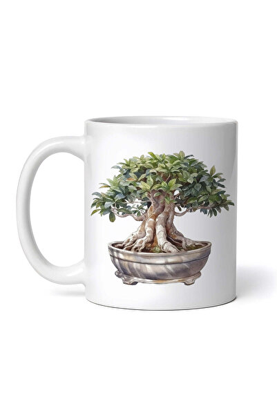 OEM Cană albă personalizată, Bonsai Rebeca, INOVATIX®. 330ml