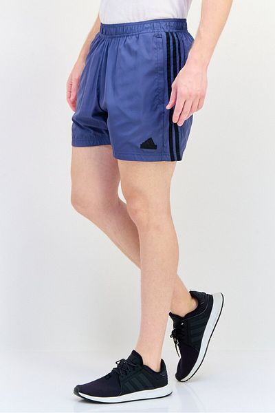 adidas Men Sportswear Fit Brand Logo Outdoor Shorts, Blue