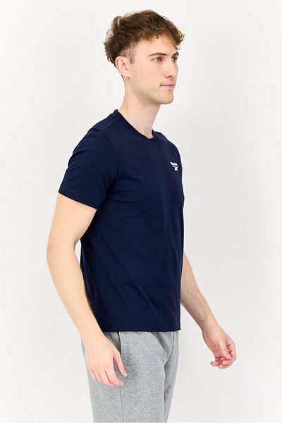 Reebok Men Sportswear Fit Short Sleeves Running T-Shirt, Navy