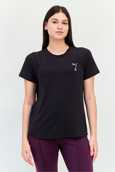 Puma Women Sportswear Fit Short Sleeves Training T-shirt, Black