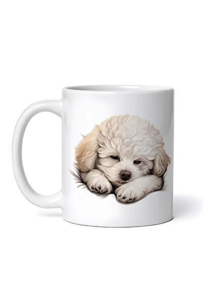 OEM Cană albă personalizată, Bichon Frisé, INOVATIX®. 330ml