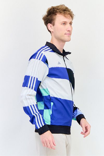 adidas Men Sportswear Fit Long Sleeve Training Jacket, Multicolor