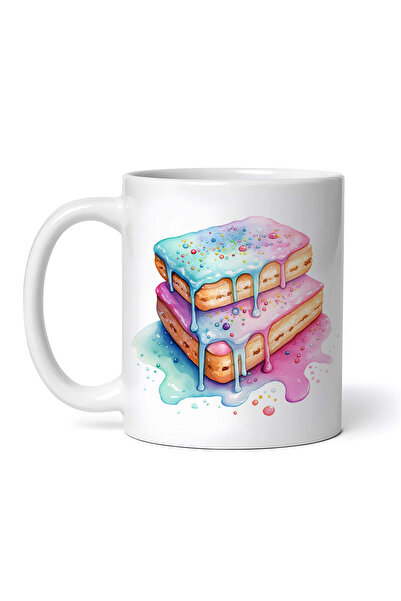 OEM Εξατομικευμένη Λευκή Κούπα, Μπισκότα με Γλάσο, Inovatix®. 330ml