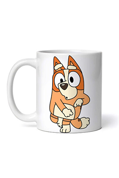 OEM Cana albă personalizată, Bingo Heeler Bluey, INOVATIX®. 330 ml