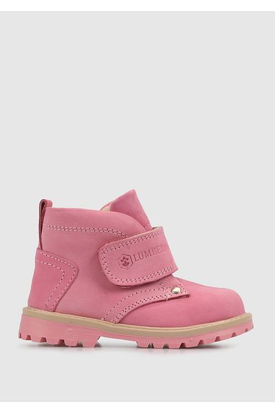lumberjack Kaya Leather Pink Kids Boots