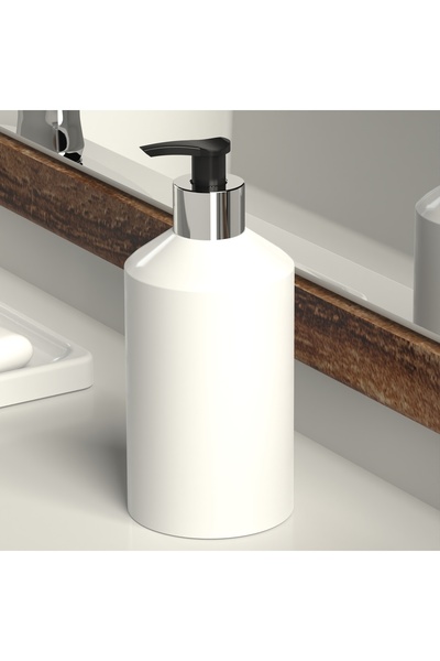 EOCRAFT Kompozit Granit Sıvı Sabunluk Beyaz