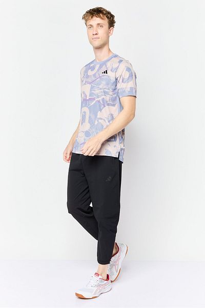 adidas Men Regular Fit Short Sleeve Training T Shirt, Multicolor