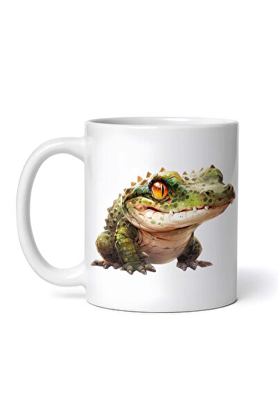 OEM Cană albă personalizată, Bilbies Crocodile, INOVATIX®. 330ml