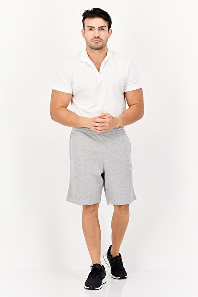 Reebok Men Sportswear Fit Brand Logo Training Shorts, Grey