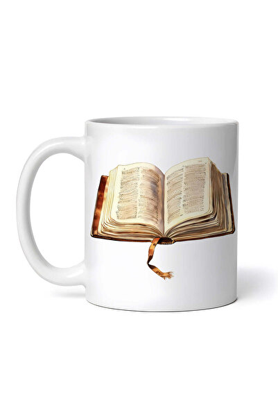 OEM Cană albă personalizată, Biblie deschisă, Inovatix®. 330 ml