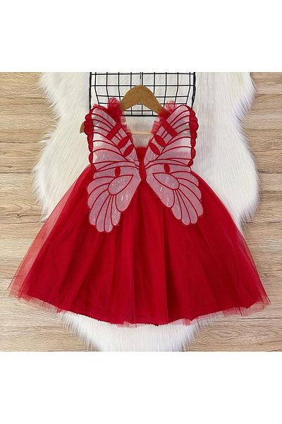 2kids2mom Bebeluş Fetiţă Copil Cu Aripi Petrecere Ziua Zilei Nunta Zi Specială Rochie Prinţesă Căptuşită Tulle