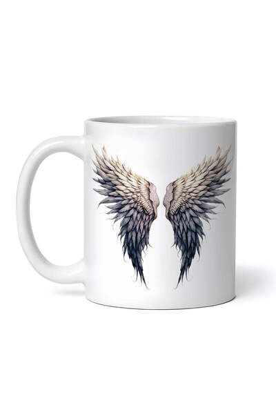 OEM Cană albă personalizată, Adly Angel Wings, Inovatix®. 330ml