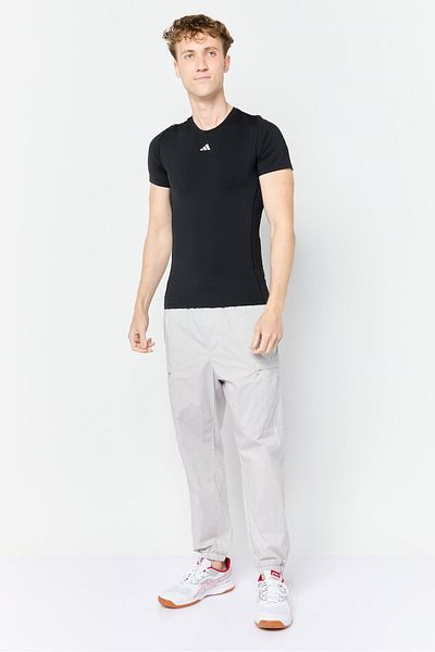 adidas Men Tight Fit Short Sleeve Training T-Shirt, Black