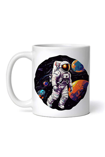 OEM Cană albă personalizată, Astronautul în spațiu Arif, INOVATIX®. 330ml