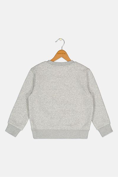 Esprit Toddlers Boy Long Sleeves Brand Logo Sweatshirt, Grey