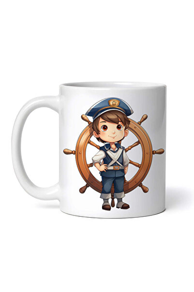 INOVATIX Personalized White Mug, Sailor Boy Naoto, Inovatix®. 330ml