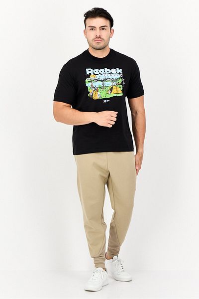 Reebok Men Sportswear Fit Short Sleeve Training T-shirt, Black