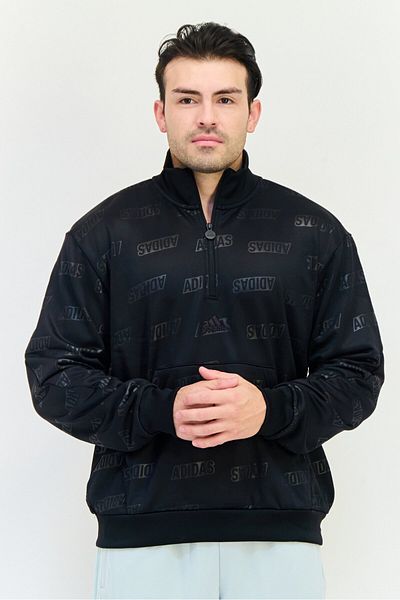adidas Men Sportswear Fit Long Sleeve Outdoor Sweatshirt, Multicolor