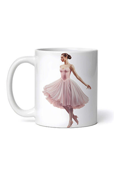 OEM Cană albă personalizată, Balerină romantică, Inovatix®. 330 ml