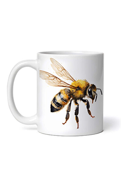 OEM Cană albă personalizată, Albina, Inovatix®. 330 ml