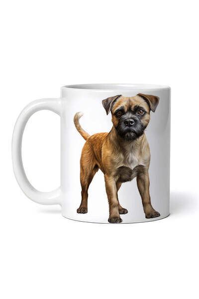 OEM Εξατομικευμένη Λευκή Κούπα, Border Terrier, Inovatix®. 330 ml