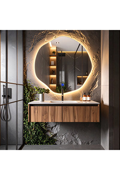 lumora mirror design Kael Günışığı Led'li Lavabo & Banyo Aynası (Dokunmatik Sensörlü)
