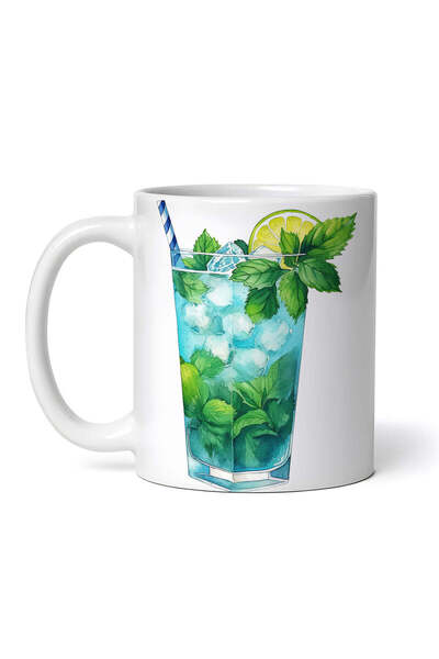 OEM Εξατομικευμένη Λευκή Κούπα, Αναψυκτικό Μέντας, Inovatix®. 330ml