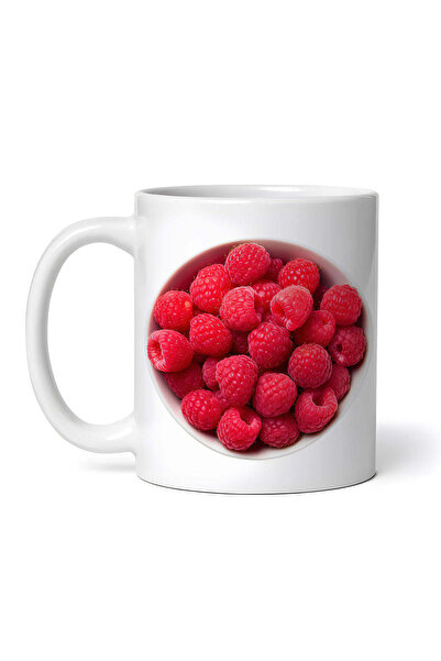 OEM Εξατομικευμένη Λευκή Κούπα, Μπολ με Σμέουρα, Inovatix®. 330ml