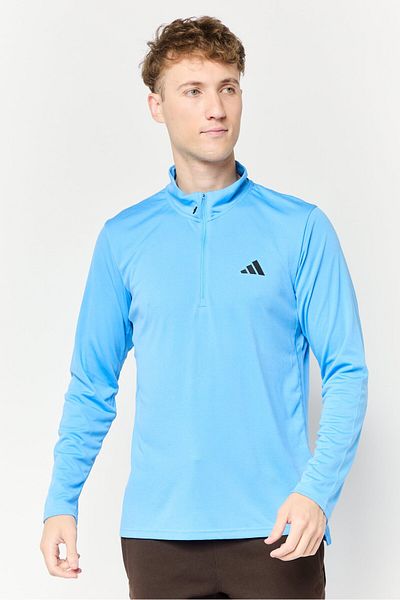 adidas Men Sportswear Fit Long Sleeves Training Sweatshirt, Light Blue