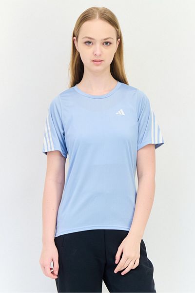 adidas Women Regular Fit Short Sleeves Training Top, Light Blue