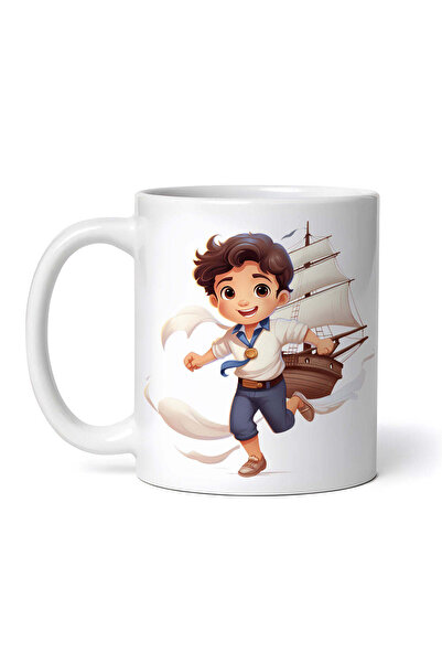 OEM Cană albă personalizată, Sakura, Sailor Boy, Inovatix®. 330 ml