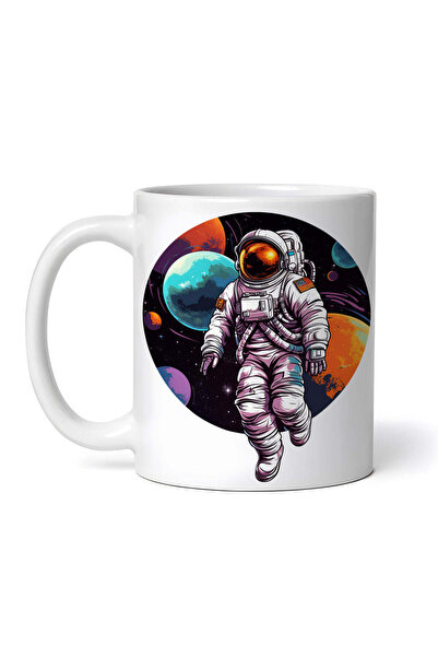 OEM Cană albă personalizată, Astronautul în spațiu Albert, Inovatix®. 330 ml