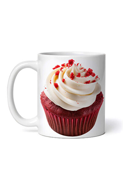 OEM Cană albă personalizată, brioșă cu frișcă, Inovatix®. 330 ml