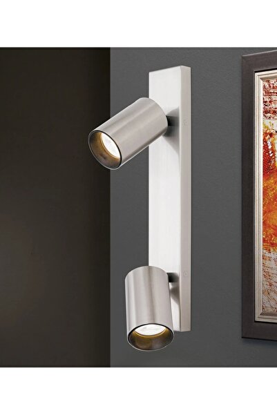 habek avize Inox Plating Dual Led Spotlight Wall Sconce Ceiling Chandelier Gu...