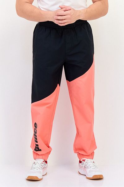 Prince Men Regular Fit Brand Logo Track Pants, Multicolor