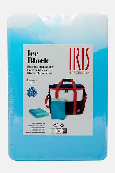 IRIS 2 Piece Ice Brick 650 Ml, Blue