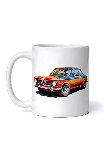 OEM Cană albă personalizată, BMW 2002tii, INOVATIX®. 330ml