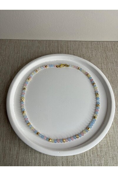 DENİZ ERKUL JEWELRY قلادة من حجر Ceyd الطبيعي بتصميم خاص - اكمل أناقتك بطاقة الطبيعة