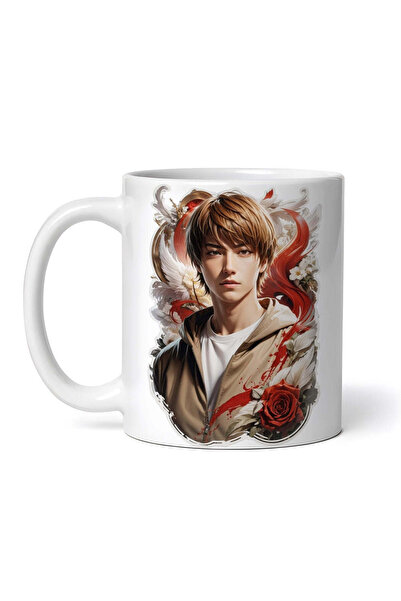 OEM Εξατομικευμένη Λευκή Κούπα, Αγόρι με Τριαντάφυλλο, Inovatix®. 330ml