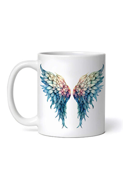OEM Cană albă personalizată, aripi de înger Heracles, INOVATIX®. 330ml