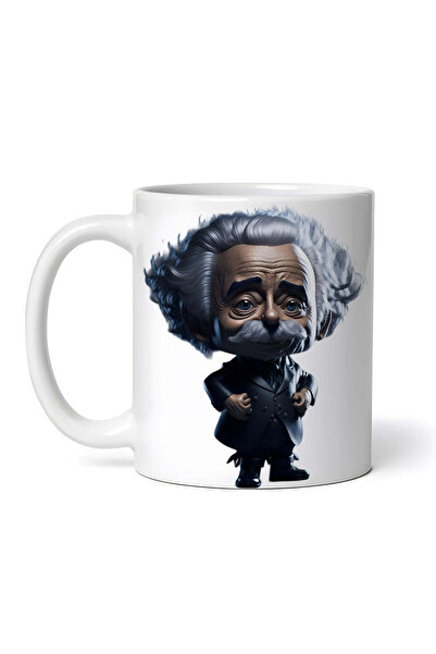 OEM Εξατομικευμένη Λευκή Κούπα, Albert Einstein, Inovatix®. 330 ml