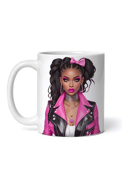 OEM Cană albă personalizată, Barbie, Inovatix®. 330 ml