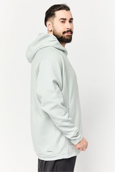 adidas Men Sportswear Fit Long Sleeve Outdoor Sweatshirt, Sage Green