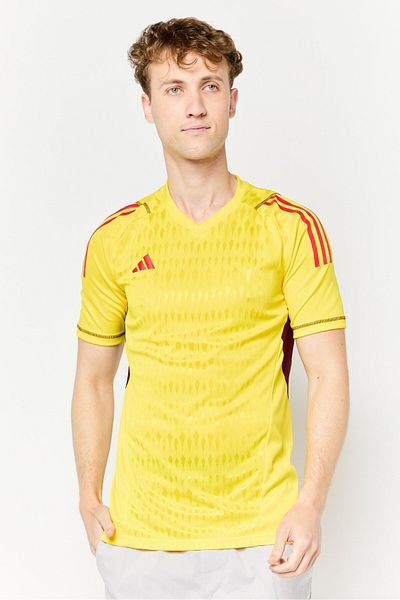 adidas Men Sportswear Fit Short Sleeve Goalkeeper Jersey, Yellow