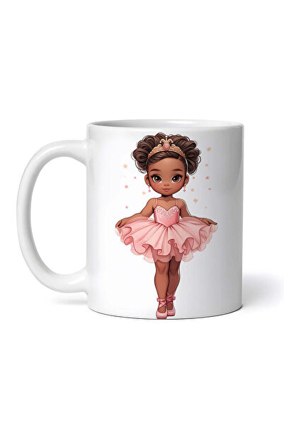 OEM Εξατομικευμένη Λευκή Κούπα, Φόρεμα Μπαλαρίνα με Τιράντες, Inovatix®. 330ml