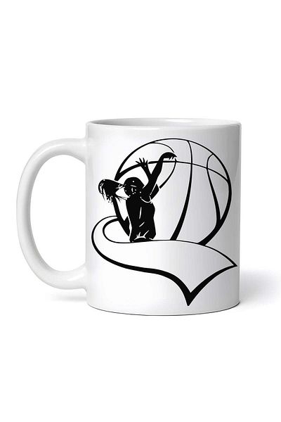 OEM Personalized White Mug, Women's Basketball, Inovatix®. 330ml