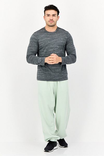 SKECHERS Men Sportswear Fit Long Sleeve Outdoor T-shirt, Grey