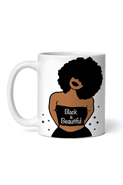 OEM Cană albă personalizată, Black is beautiful, INOVATIX®. 330 ml