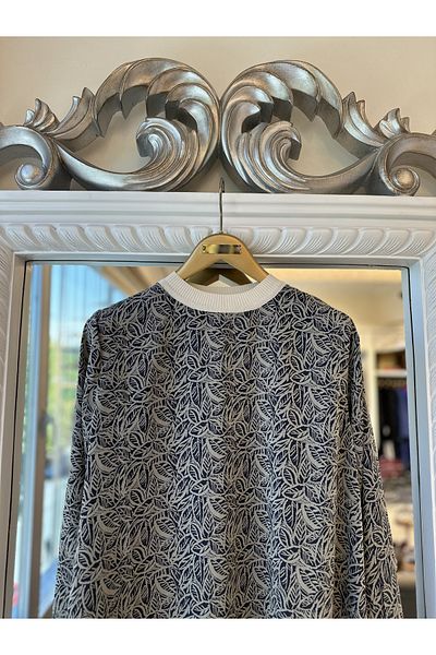 Invee Invee Patterned Tunic - Navy Blue